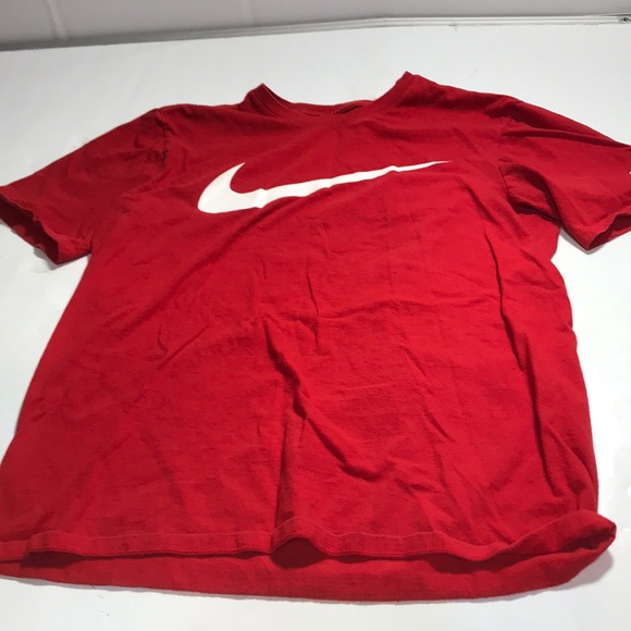 Nike Tops - Nike red and white t-shirt Size Medium